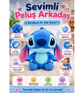 Stitch Peluş Oyuncak 30 Cm Yumuşak Hediyelik Sevimli Oyun ve Uyku Arkadaşı Orta Boy