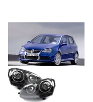 volkswagen golf 5 siyah zemin mercekli r32 far