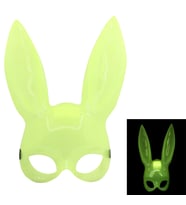Karanlıkta Yanan Glow Floresan Tavşan Maskesi