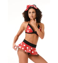 Anastasia Underwear Fantazi Kadın Puantiyeli Kostüm - Şeker Kız (51232) (Çok Renkli)