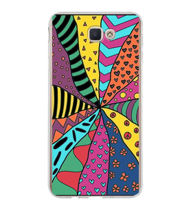 PrintiFy Samsung Galaxy J7 Prime 2 ile Uyumlu 1mm Slim Fit Retro Colors 4 Baskılı Şeffaf  Kılıf