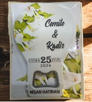 10 Adet Söz, Nişan, Nikah, Düğün Hediyesi Balon Açacak Magnet Kart ve Ambalajlı Tek Tek (blnmg1)