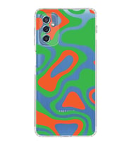 Samsung Galaxy M52  Kamera Korumalı Kapak Renkli Desen Tasarımlı  Şeffaf  Kılıf
