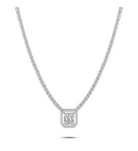 1.05 Karat Baget Pırlanta Gerdanlık