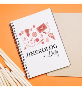 Jinekolog Tasarımlı Defter Kişiye Özel