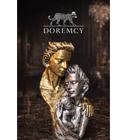Doremcy Gümüş ve Gold Anne Baba Çocuk Aile Biblo Dekoratif Süs