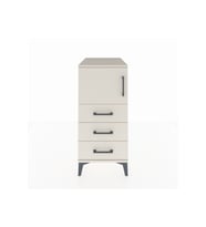 Kronos Komodin Tek Raflı 3 Çekmeceli Tek Kapaklı 44x59x96 Aytaşı-Aytaşı