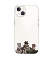 Iphone 14 Uyumlu JoJo's Bizarre Adventure Tasarımlı Şeffaf Telefon Kılıfı