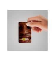 Çürük Diş Parlak Kredi/Banka Kart Kaplama Sticker (Yüksek Kalite)