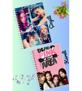 Blackpink defter seti 2 adet A4 boyutu 21*30 çizgili + kareli 60 syf