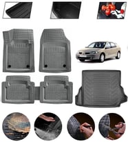 Renault Laguna 2 2001-2007 Uyumlu Paspas Araca Özel Bagaj Havuzu MBS Gri