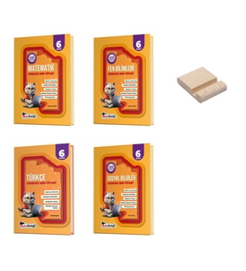 Kafa Dengi 6. Sınıf Matematik Fen Türkçe ve Sosyal Etkinlikli Ders Föyleri 4lü Set