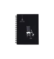 PAPİRÜS M217 SERT KAPAK SPİRALLİ SİYAH İÇ KAĞIT 14X20 80YP. ÇİZGİSİZ DEFTER