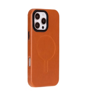Apple iPhone 16 Pro Max uyumlu, Hakiki Deri, El Yapımı Kılıf, Gölgeli Taba