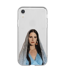 Iphone XR Uyumlu Lana Del Rey Tasarımlı Şeffaf Telefon Kılıfı