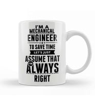 I Am A Mechanical Engineer 08 Kupa Bardak Porselen