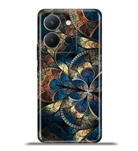 Vivo Y36 Kapak HD Renkli Dizayn Silikon Kılıf - Mozaik