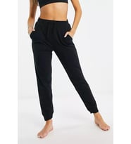 Nike Yoga Dri Fit Fleece 7/8 Jogger in Black Kadın Eşofman Altı Siyah