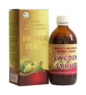 İSVEÇ ŞURUBU SWEEDEN BİTTER BİTKİSEL ŞURUP ELMA SİRKELİ İSVEÇ ŞURUBU  250 ML