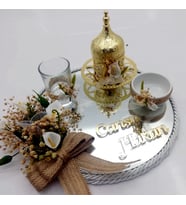 Damat Kahve Fincanı Tepsi Takım