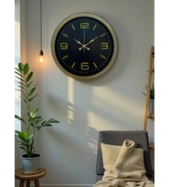 40 Cm Metal Eskitme Vintage Duvar Saati