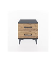 Arges Komodin 2 Çekmeceli 44x30x48 Antrasit-Çam