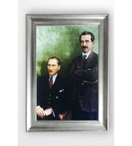 Gümüş Çerçeveli Atatürk Tablo a505