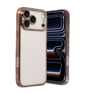 Apple İphone 17 Pro Razer Lensli Silikon - Çöl Titanyum