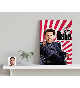 BK Gift Kişiye Özel Godfather Baba Tasarımlı Kanvas Tablo-21