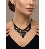 ZİRKON TAŞLI ABİYE KOLYE KÜPE SET