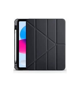Apple İpad 2022 10.9 (10.nesil) Kılıf Kalemlikli Mars Tablet Kılıfı - Siyah