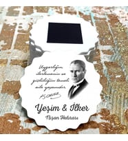 Magnet Hediyelik - Atatürk Tasarım Nişan, Nikah, Kına, Söz, Düğün Hatırası Magnet