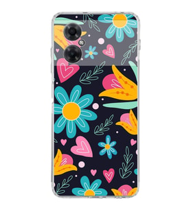 PrintiFy Xiaomi Redmi Note 11R ile Uyumlu 1mm Slim Fit Retro Renkler 1 Baskılı Şeffaf  Kılıf