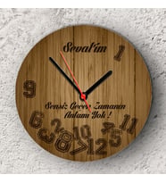 Sensiz Geçen Zamanın Anlamı Yok Duvar Saati