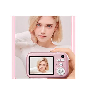 Y11 Pembe Dijital Fotoğraf Makinesi Çocuk Mini 1080P Hd Kamera Mp3 Çalar, O