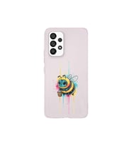 Samsung Galaxy A53 ile uyumlu Splash arı tasarımlı şeffaf silikon kılıf