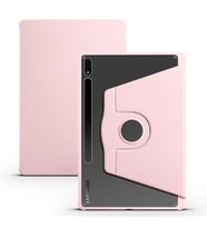 Galaxy Tab S7 Plus T970 Kılıf Zore Termik Kalem Bölmeli Dönebilen Standlı Kılıf