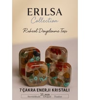 Sertifikalı Kare 7 Çakra Enerji Kristali – Ruhsal Dengenin ve Pozitif Enerjinin Doğal Taş Bloğu (Çok Renkli)