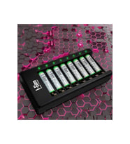 I-Gen G890 8'li Pil Şarj Aleti + 8 Adet AAA 900 mAh Şarj Edilebilir AAA İnce Şarjlı Kalem Pilli Set 1.2V Ni-MH