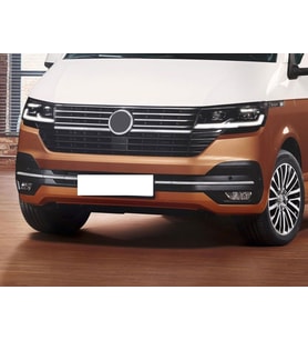 Volkswagen T6.1 Uyumlu Transporter Krom Ön Tampon Alt Izgara 4 Parça 2020 Ve Son (Karışık)