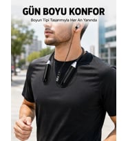 Boyun Tipi Bluetooth Kulaklık Kablosuz Mikrofonlu Uzun Kullanım Süreli Müzik Ve Telefon Görüşme Kula