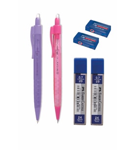 Tri Click Versatil Kalem 0.7 Mm 2 Adet 0.7 Mm uç 2 Adet Sınav Silgi 2 Adet