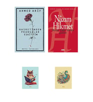 Hasretinden Prangalar Eskittim - Ahmed Arif -henüz Vakit Varken Gülüm-nazım Hikmet-(2 NOT DEFTERLİ) (Krem)