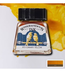 Winsor & Newton Drawing Ink Çizim Mürekkebi 123 Canary Yellow 