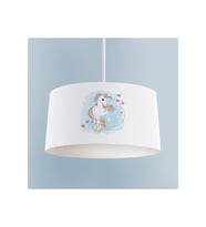 MEKTA HOME BEBEK VE ÇOCUK ODASI Kalpli Unicorn Desenli Avize