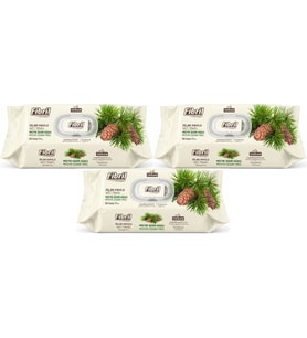 Fibril Islak Havlu Mendil 90 Yaprak Mistik Sedir Ağacı Plastik Kapaklı (3 Lü Set) 270 Yaprak