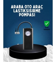 Northcity Elektrikli Hava Kompresörü Type-C USB Şarjlı Çok Fonksiyonlu Lastik Pompası - 80W Gücü ve 3000mAh Batarya