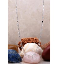 Damla Pullu Rodyumlu Gümüş Choker Kolye 7244