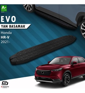 S-Dizayn Honda HR-V 3 Evo Siyah Yan Basamak 173 Cm 2021 Üzeri A+ Kalite