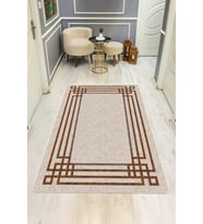 Modern Desenli Dijital Baskı Kaymaz Taban Halı H0135